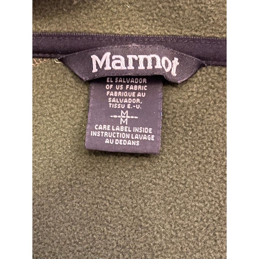 Marmot Full Zip Men's Mock Neck Jacket Olive Green - Picture 3 of 5